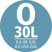 O méret - 30L