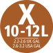 X méret - 10-12L