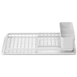Brabantia SinkSide Compact Dish Drying Rack kompakt zárt peremű edényszárító állvány, világosszürke, 200x463 mm - 117282