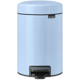 Brabantia NewIcon pedálos hulladékgyűjtő szagmentesen záródó Soft-Close fedél, műanyag tartály, 3L - V méret, acél, álomkék - 202582