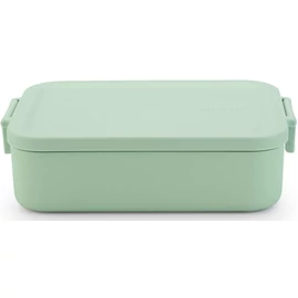 Brabantia Make & Take Lunch Box közepes méretű ételhordozó doboz, 1100 ml, szivárgás- és légmentes záródás, bepattintós (clip-on) zárómechanizmus, BPA mentes műanyag, jáde zöld - 202605