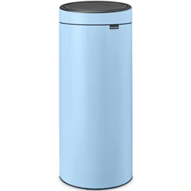 Brabantia Touch Bin New Soft-Touch nyomófedeles hulladékgyűjtő belső tartállyal, kerek, 30L - G méret, acél, álomkék - 202728