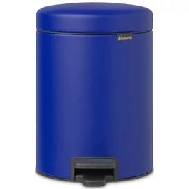 Brabantia NewIcon pedálos hulladékgyűjtő szagmentesen záródó Soft-Close fedél, műanyag tartály, 5L - W méret, acél, kobaltkék ásványi textúra - 206849