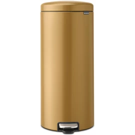Brabantia NewIcon pedálos hulladékgyűjtő szagmentesen záródó Soft-Close fedél, műanyag tartály, 30L - G méret, acél, meleg tónusú arany - 238765