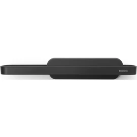 Brabantia MindSet zuhanypolc szilikon üveglehúzóval, 421x90mm, határtalan szürke ásványi textúra
