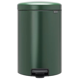 Brabantia NewIcon pedálos hulladékgyűjtő szagmentesen záródó Soft-Close fedél, műanyag tartály, 20L - Y méret, acél, fenyőzöld - 304064