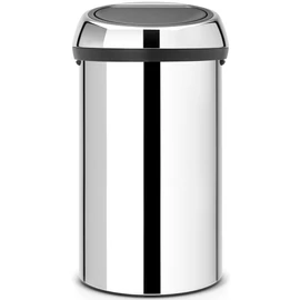 Brabantia Touch Bin nyomófedeles hulladékgyűjtő XXL, 60L - H méret, fényes r.m. acél test, fényes r.m. acél fedő - 402609