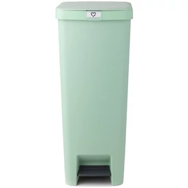 Brabantia StepUp pedálos kuka hulladéktípus jelölő ablakkal, lecsapódásgátló fedél, 40L - L méret, 91% újrahasznosított műanyag, jáde zöld - 800108