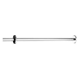 DELABIE fix egyenes zuhanyfüggöny tartórúd, 1mm vastag, fényes r.m. acél cső, D=20mm, 1000mm, méretre vágható