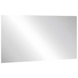 Vandálbiztos, rozsdamentes acél tükörlap, 600x1000mm, furatolt