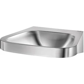 DELABIE FRAJU ergonomikus fali mosdókagyló, csapfurat nélkül, r.m. acél