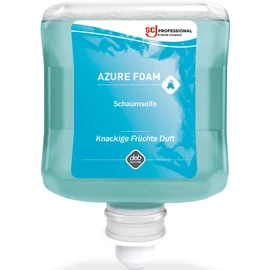 SCJP Azure habszappan, friss, ropogós gyümölcs illat, azúrkék, Proline manuális adagolóhoz, 1L patron