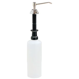 Mosdópultba épített szappanadagoló, krómozott fejjel, műanyag tartállyal, 1 liter, 6 colos csőrrel