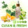 SensaMist Clean & Fresh légfrissítő illatolaj illatdiffúzorba 1L - friss, virág, citrus, bergamott, pézsma
