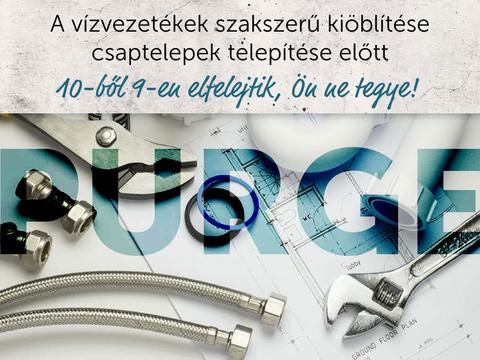 A vízvezetékek szakszerű kiöblítése, csaptelepek telepítése előtt