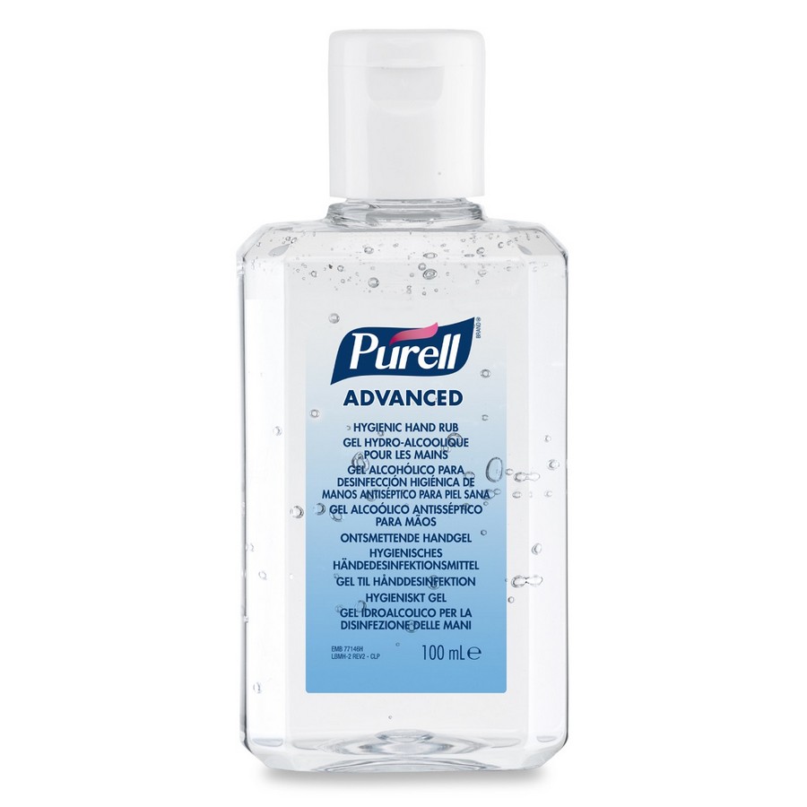 PURELL Advanced alkoholos kézfertőtlenítő gél, 100 ml kupakos flakon