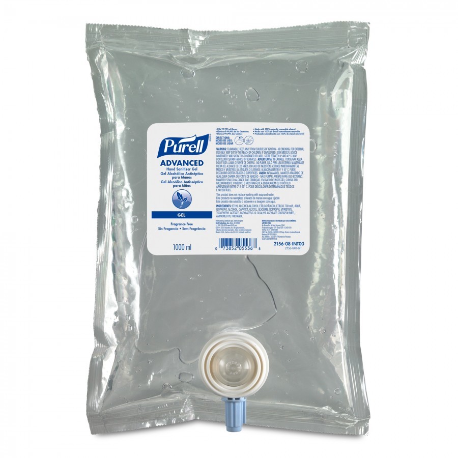 PURELL Advanced kézfertőtlenítő gél utántöltő patron, NXT rendszer, 1000 ml