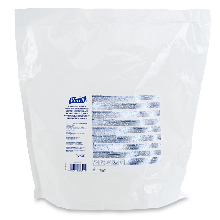 PURELL antimikrobiális törlőkendő PLUS, 1200 db-os