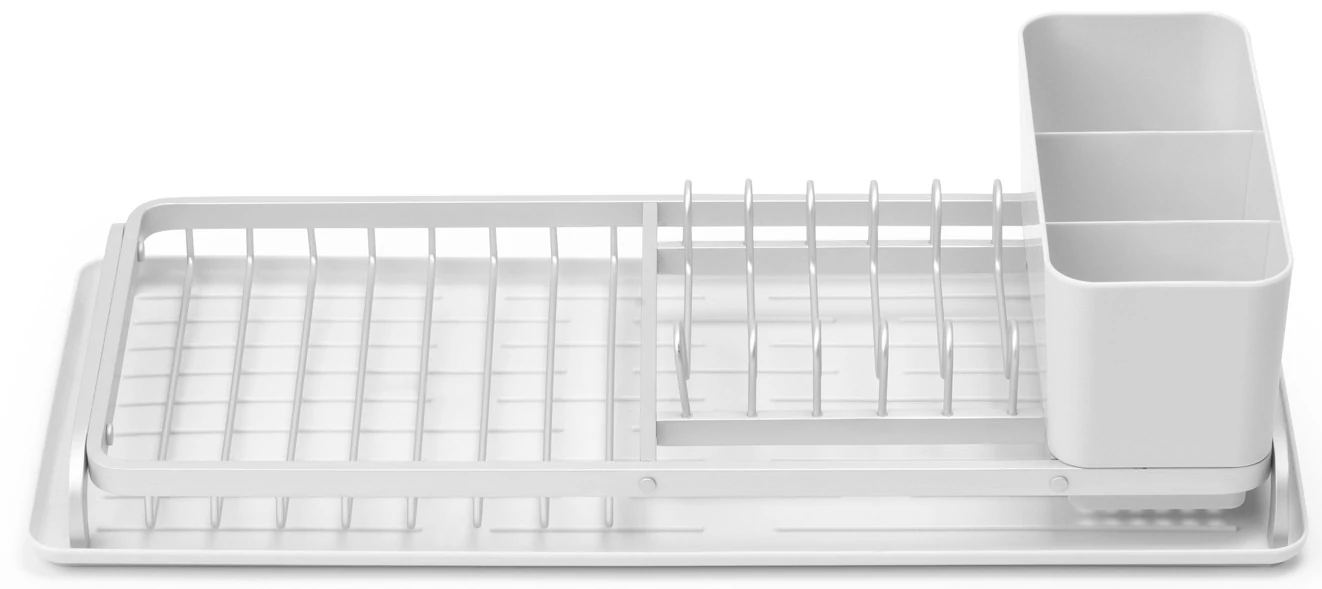 Brabantia SinkSide Compact Dish Drying Rack kompakt zárt peremű edényszárító állvány, világosszürke, 200x463 mm - 117282