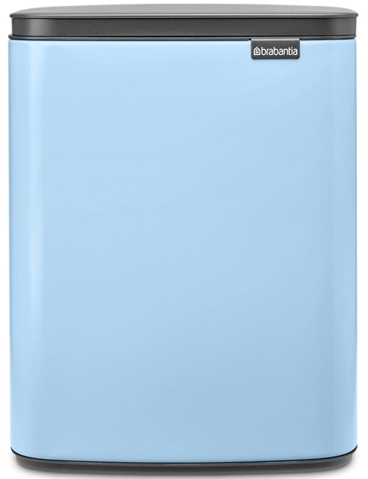 Brabantia Bo Waste Bin hulladékgyűjtő felnyitható, Soft-Close fedéllel, műanyag tartály, 12L - C méret, acél, álomkék - 223563
