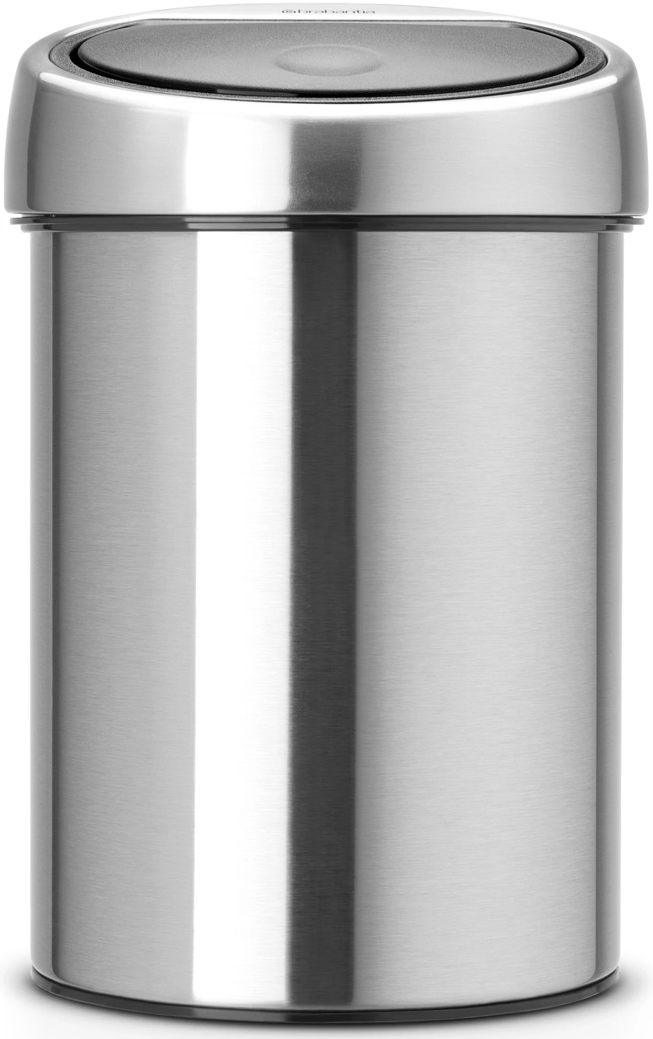 Brabantia Touch Bin fali/álló nyomófedeles hulladékgyűjtő XXS, 3L - A méret, r.m. acél, selyem ujjlenyomatmentes - 378645