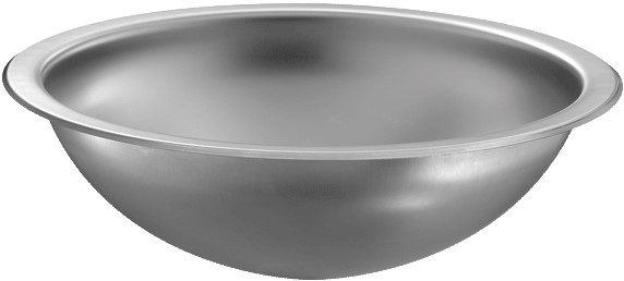 DELABIE HEMI pultba süllyesztett félgömb mosdókagyló, D=375/310mm, r.m. acél, fényes