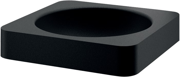 DELABIE QUADRA mosdópultba félig süllyesztett r.m. acél kézmosókagyló, matt fekete Teflon, 380x380mm