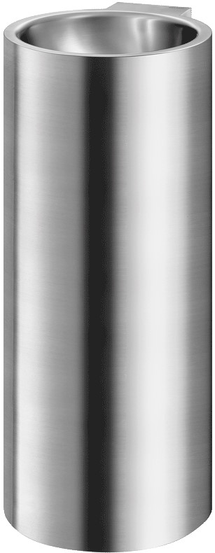 DELABIE REDO-T lábon álló, henger alakú kézmosó, H=830mm, 0,8 mm r.m. acél, selyem, csapfurat nélkül