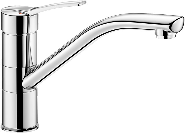 DELABIE álló karos csap 230mm lengő kifolyóval, teli keverőkarral, H=155mm, 9L/p
