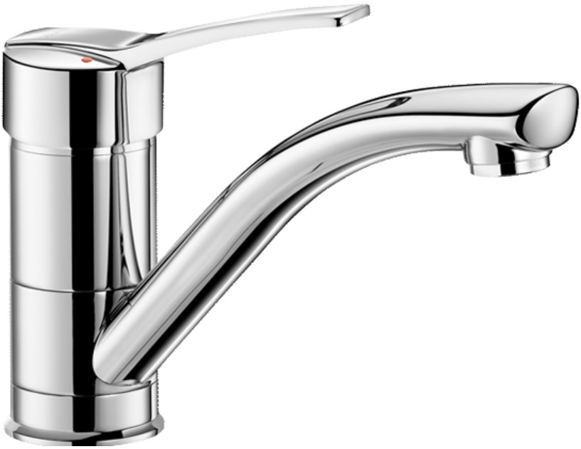 DELABIE álló karos csap 170mm lengő kifolyóval, teli keverőkarral, H=100mm, 5L/p