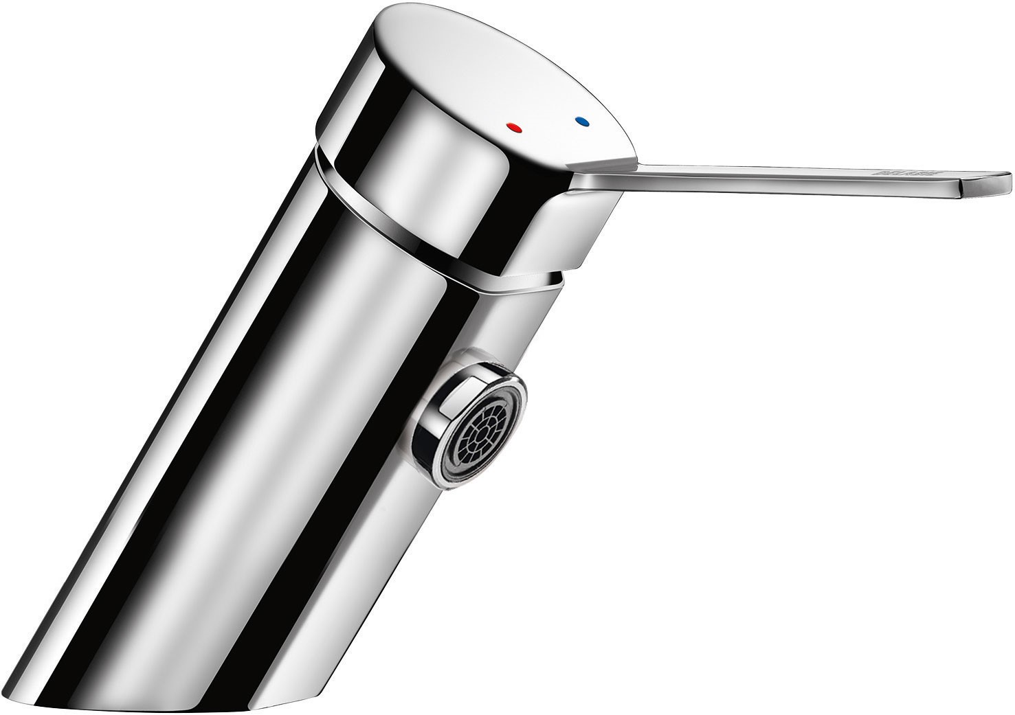 DELABIE BIOSAFE MINI extra higiénikus mosdócsap L=80mm teli keverőkarral, kifolyó nélküli kialakítás, H-M víz, H=50mm