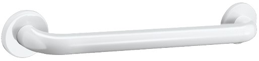 DELABIE Basic egyenes kapaszkodó fehér r.m. acél cső D=32mm, 400mm