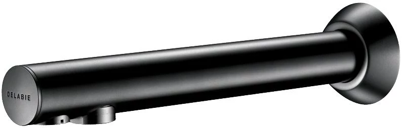 DELABIE BINOPTIC fali infracsap kevert vízre falon belüli vízcsatlakozással, 200mm kifolyási benyúlás, hálózati, matt fekete