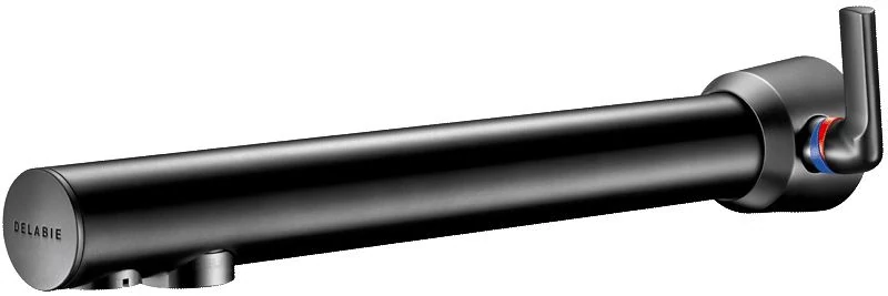 DELABIE BINOPTIC MIX fali infracsap H-M vízre  szervizfolyosós szereléshez, 230mm kifolyási benyúlás, hálózati, matt fekete