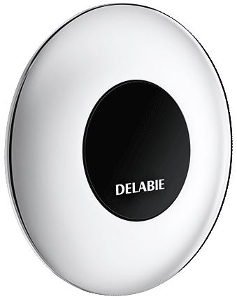 DELABIE TEMPOMATIC infra piszoár öblítőszelep szervizfolyosós szereléshez, max 225mm falig, hálózati