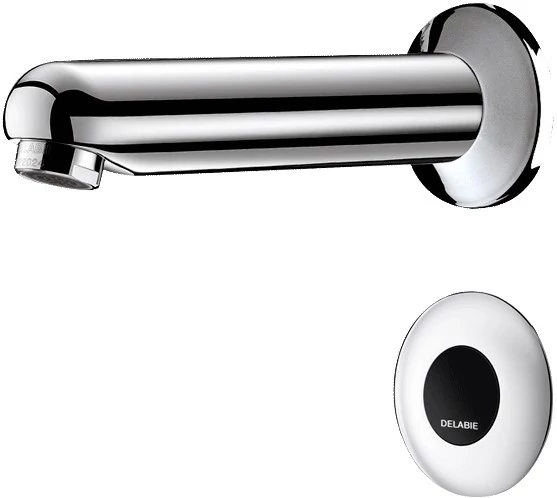 DELABIE TEMPOMATIC fali infracsap szervizfolyosós szereléshez, 170mm kifolyási benyúlás, hálózati