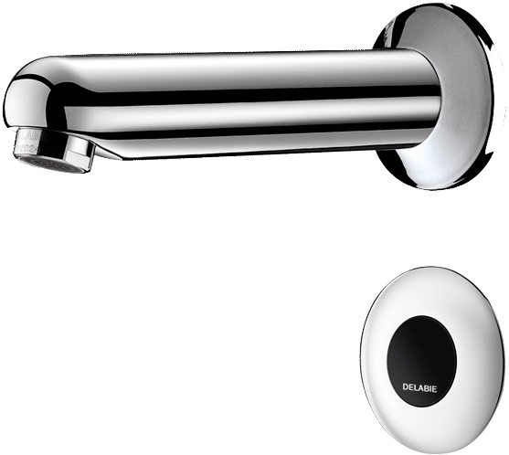 DELABIE TEMPOMATIC fali infracsap szervizfolyosós szereléshez, 170mm kifolyási benyúlás, hálózati