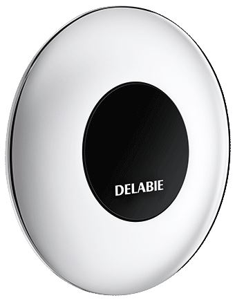 DELABIE TEMPOMATIC infra vezérlésű WC öblítőszelep szervizfolyosós szereléshez, max 160 mm falra, hálózati