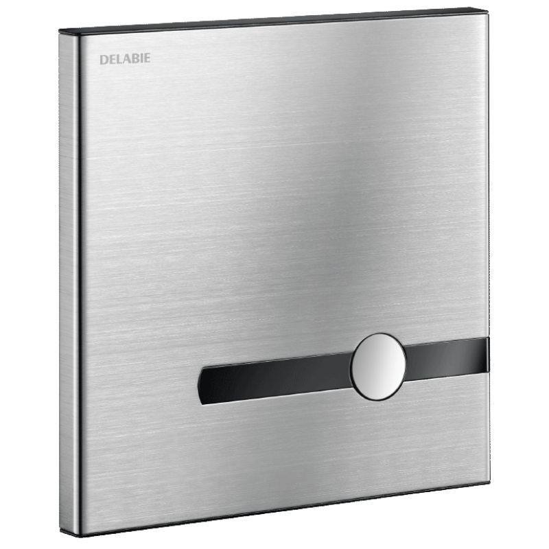 DELABIE TEMPOMATIC Dual Control WC öblítő kit BOX-szal, infra és nyomógombos duális vezérléssel, elemes