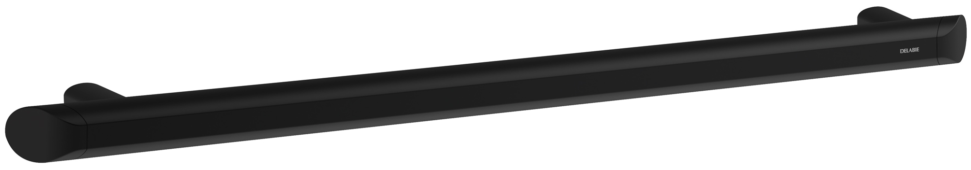 DELABIE Be-Line exkluzív egyenes kapaszkodó, D=35mm alumínium, matt fekete, 600mm