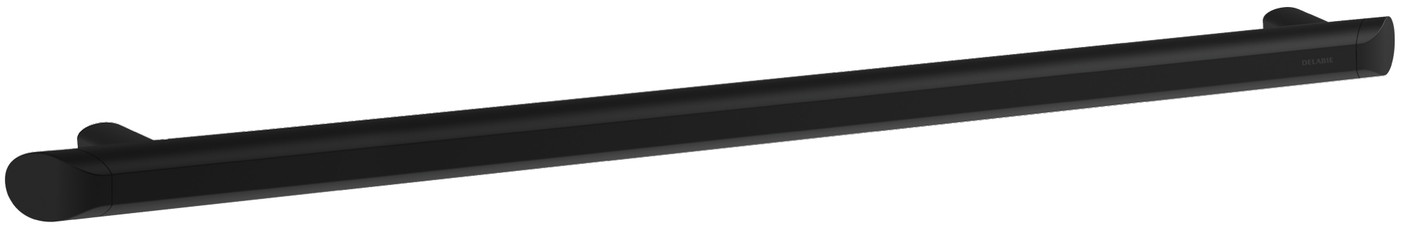 DELABIE Be-Line exkluzív egyenes kapaszkodó, D=35mm alumínium, matt fekete, 900mm