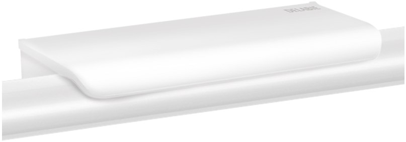DELABIE Be-Line és NylonClean kapaszkodókra rögzíthető dizájner piperepolc 2db akasztóval, 165x70mm, fehér