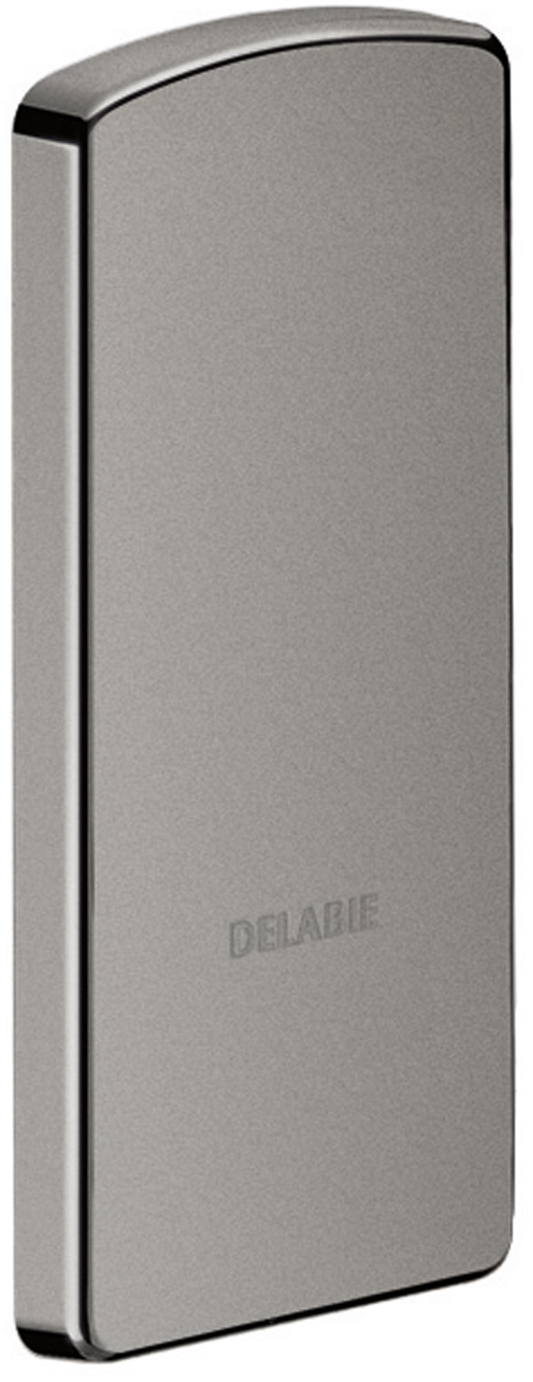 Takaróelem DELABIE Be-Line felhajtható kapaszkodó fali konzoljának eltakarásához, 105x230mm, antracit
