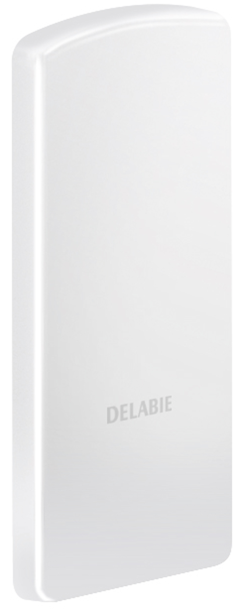 Takaróelem DELABIE Be-Line felhajtható kapaszkodó fali konzoljának eltakarásához, 105x230mm, fehér
