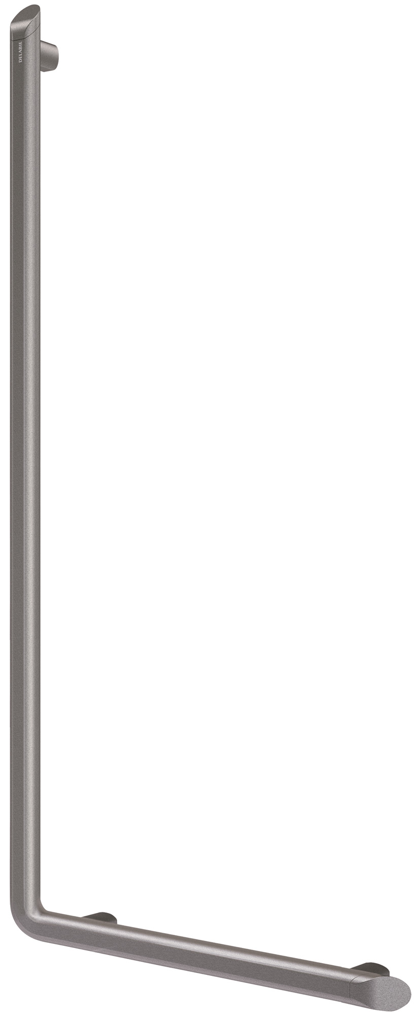 DELABIE Be-Line exkluzív 90°-os L-alakú kapaszkodó, D=35mm alumínium, antracit, 450x1130mm