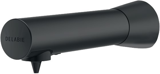 DELABIE beépített infra folyékonyszappan adagoló 0.5L tartállyal, fali, 230V, matt fekete