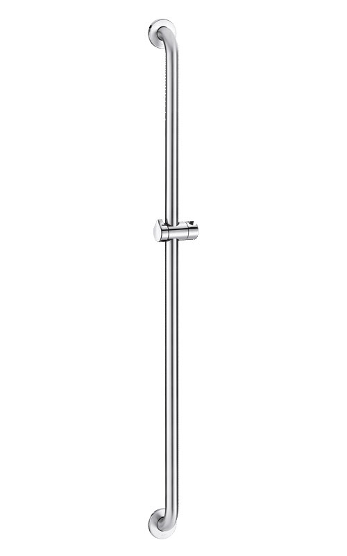 DELABIE zuhanytartó rúd csúsztatható zuhanyrózsa tartóval, ArN-Securit, UltraSatin selyem r.m. acél D=32mm, H=1150mm