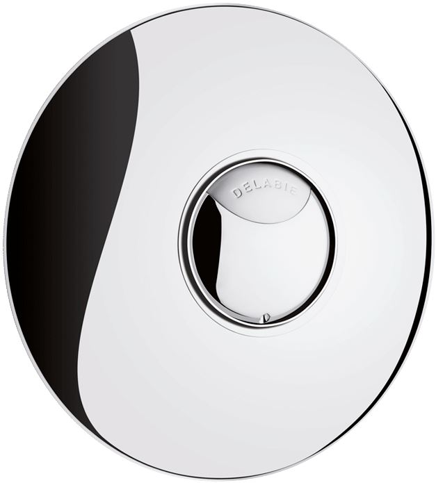DELABIE TEMPOFLUX 2 vandálbiztos, direkt öblítésű nyomógombos WC öblítő, 3L/6L, 7mp