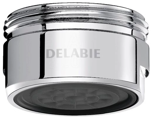 DELABIE ECO víztakarékos vízsugárvető 3L/perc, állítható vízátfolyás 1,5-6L/perc között, vízkőtaszító hostaform betét, M24/100