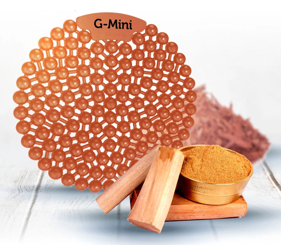 G-Mini Bergamot-Sandalwood - bergamott-szantálfa piszoár illatosító betét, kompakt méret, 45 napos fokozott illatanyag-tartalom